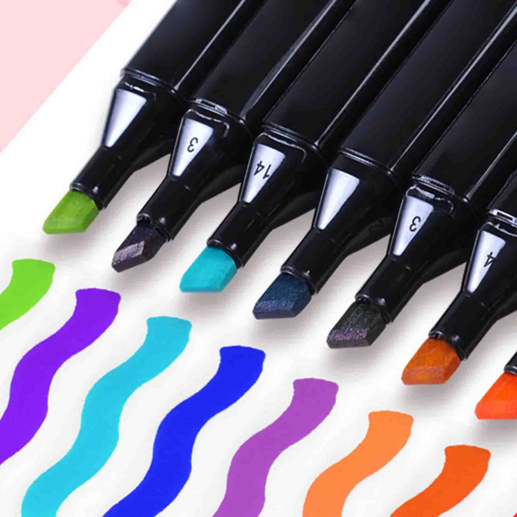 Set marcadores de 80 pcs Doble Punta