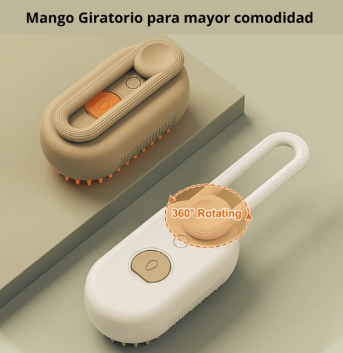 Cepillo de Vapor 3 en 1 para mascotas